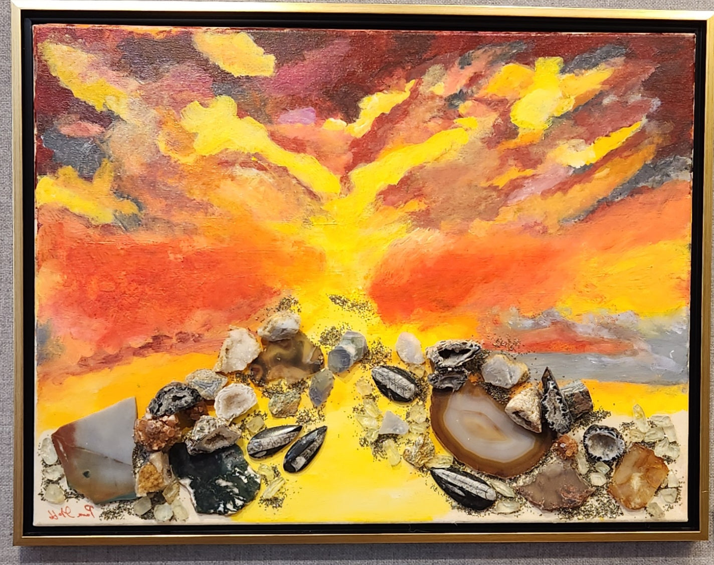 "Majestic Sky" by Pam Goff-Mixed Media-POS