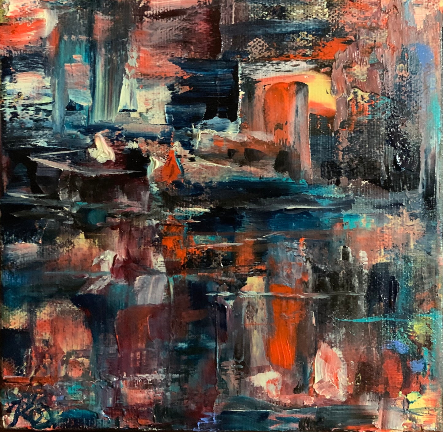 "Docked", by J K (Karen) Phillips Sewell, Original Oil Painting