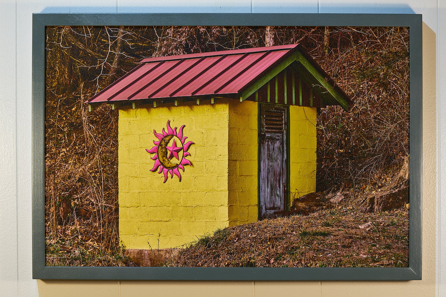 "Spring House" by Joe Rees- Framed Canvas Print
