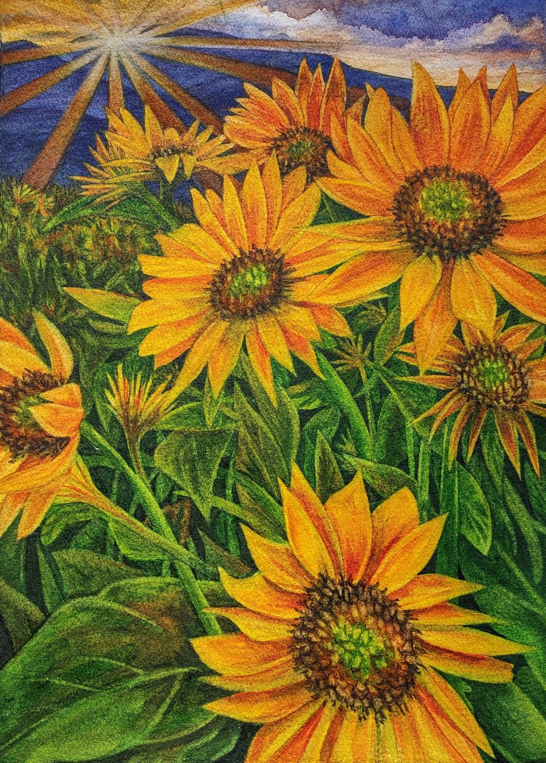 "Sunrise Over The Mountains" by Lori Sutphin POS