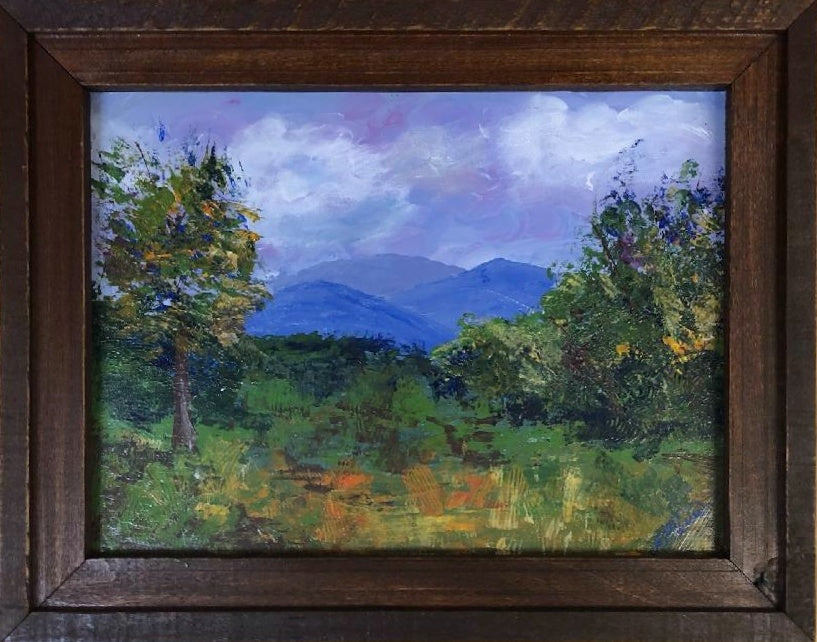 "Distant Blue" by Linda Edlund - Acrylic