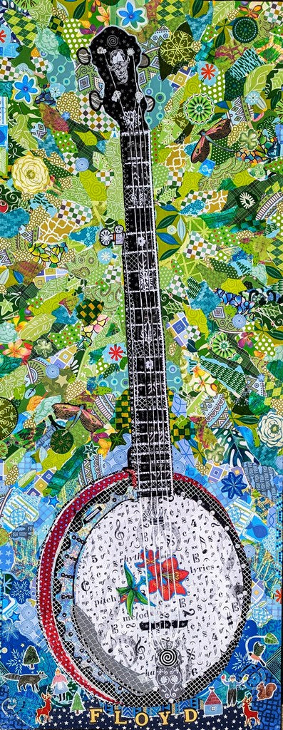 "Floyd Five String " by Raven Skye McDonough - Collage