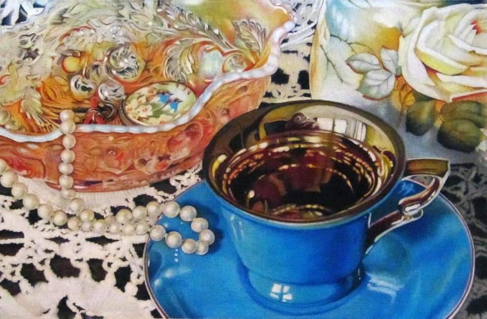 "A Flare to Remember" by Jennifer Carpenter - Colored Pencil