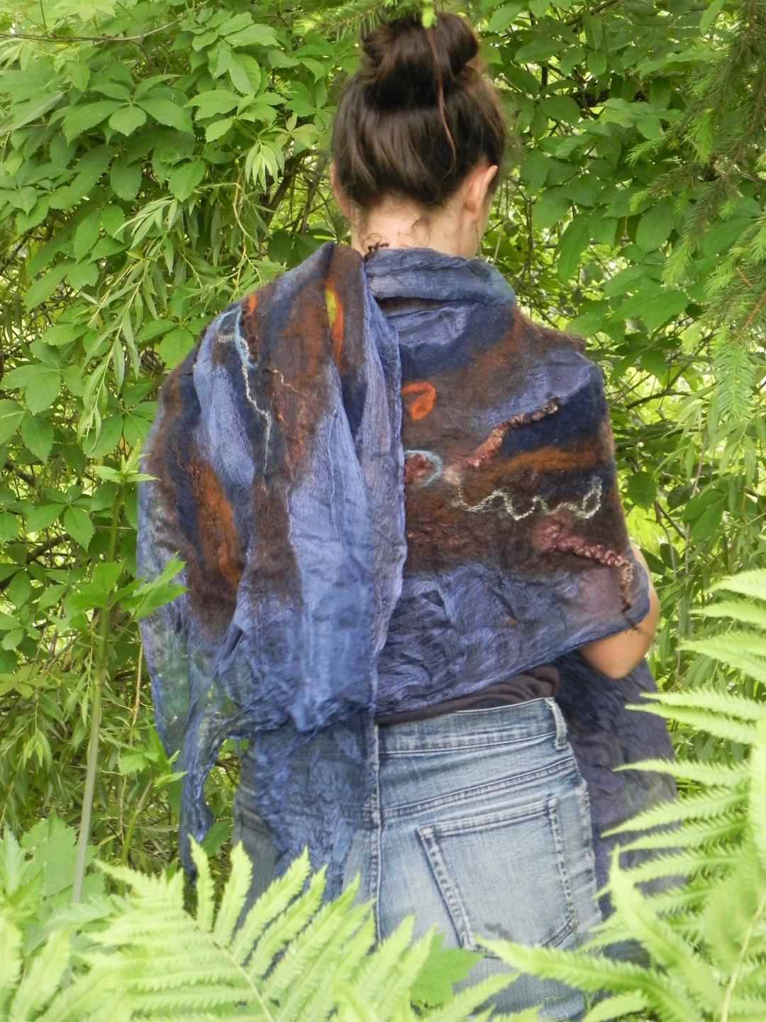 "Evening Shawl" by Jenny Traynham - Textile Art