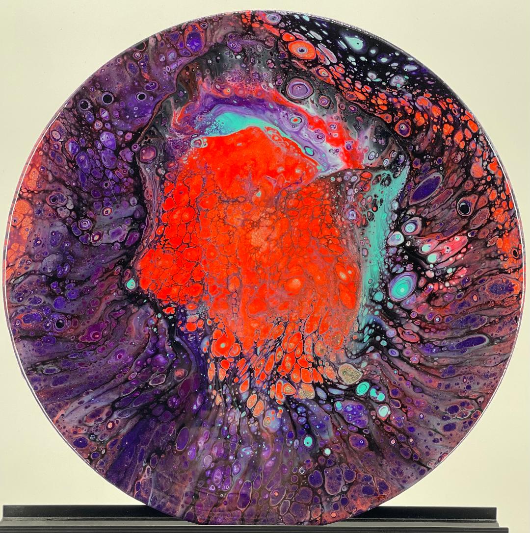 "Sharing My Playlist" by Sara Thompson - Fluid Acrylic