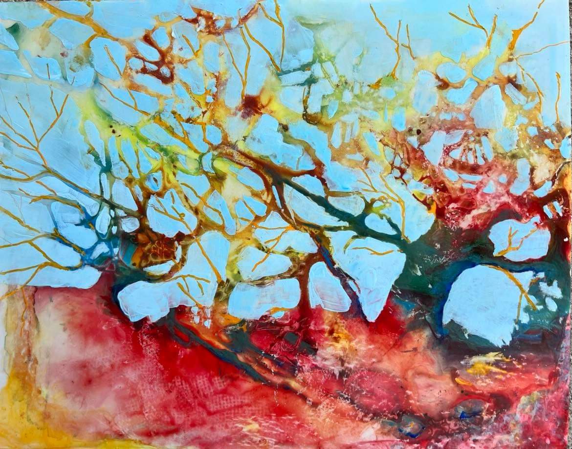 "May I Have This Dance" by Ruth Lefko - Acrylic