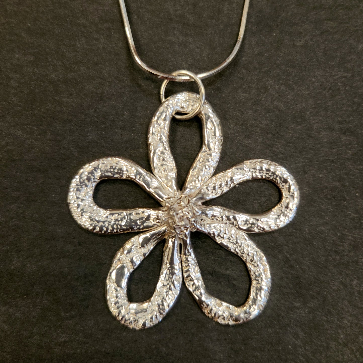 Sterling Silver Flower Necklace - Nell Fredericksen - Jewelry