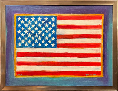 "American Flag" by David Hall - Acrylic