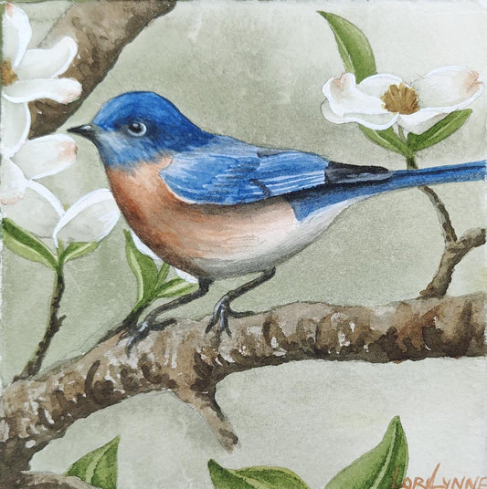 "Bluebird" by Lori Sutphin - Watercolor