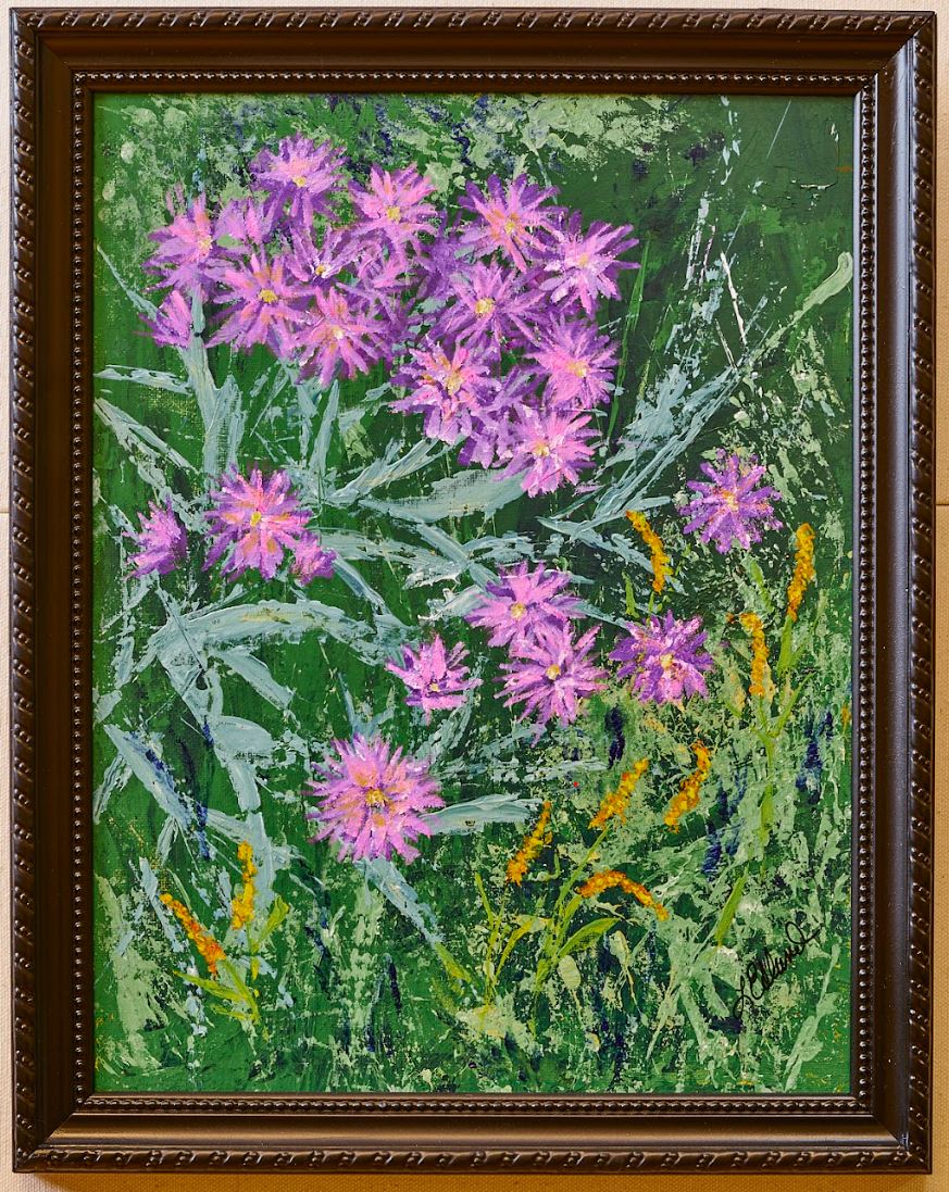 "Brightly Glowing" by Linda Edlund - Acrylic