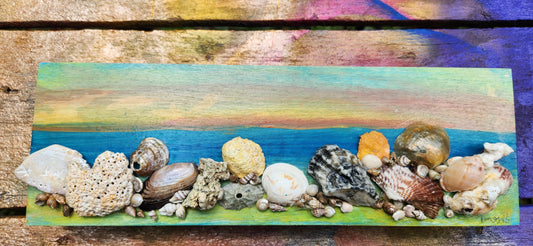 "By the Shore" by Pam Goff- Mixed Media-POS
