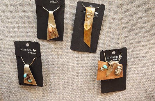 "Copper/Sterling Necklaces" by Pam Goff-Jewelry