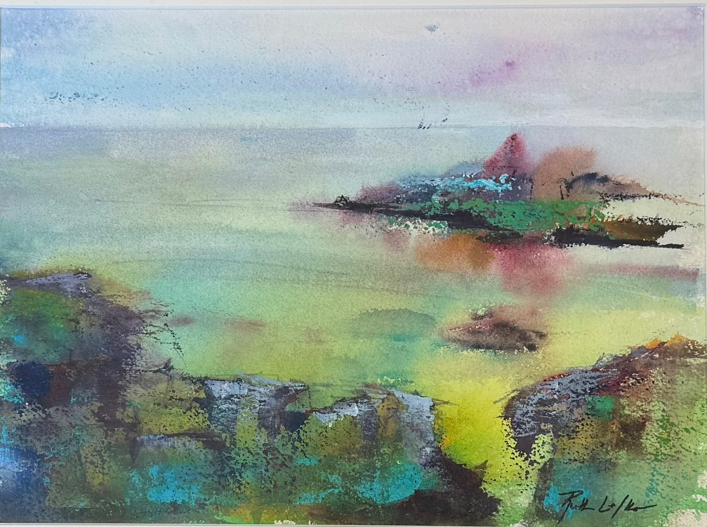 "Coastal Greens" by Ruth Lefko - Acrylic Original