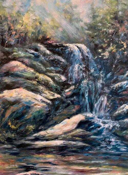 "Take Time to Refresh and Renew" by J K (Karen) Phillips Sewell, Oil on Canvas