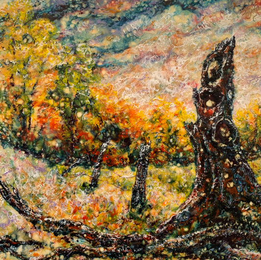 "Once a Boundary Tree" by J K (Karen) Phillips Sewell-Fine Art Reproduction
