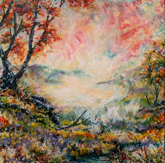 "Red Sky at Morning..." by J K (Karen ) Phillips Sewell, Fine Art Reproduction