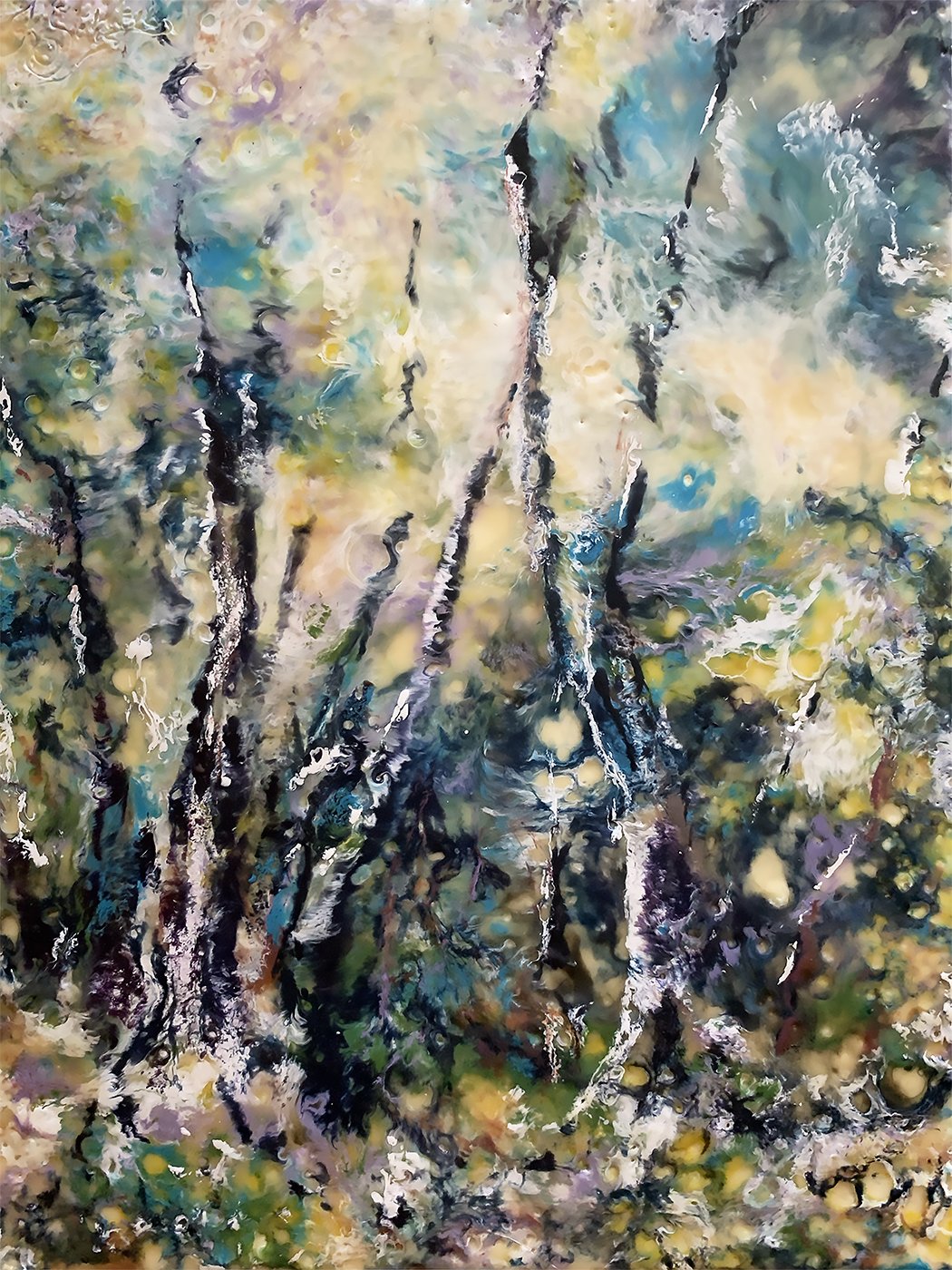 "It Beckons" by J K (Karen) Phillips Sewell, Original Encaustic Painting