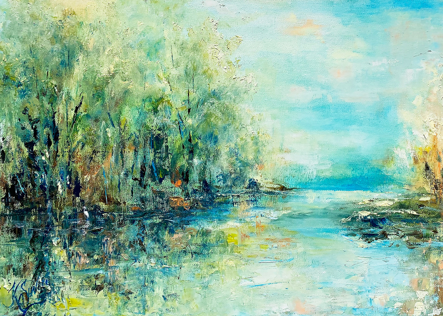 "Inlet" by J K (Karen) Phillips Sewell; Fine Art Reproduction