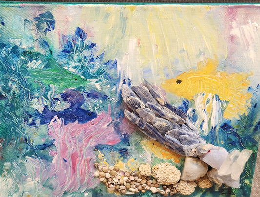 "Life Underwater" by Pam Goff-Mixed Media-POS