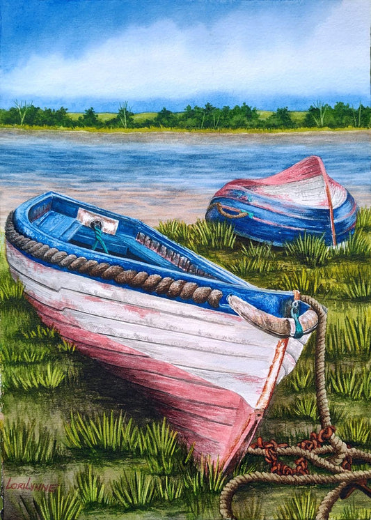 "On Shore" by Lori Sutphin - Original Watercolor