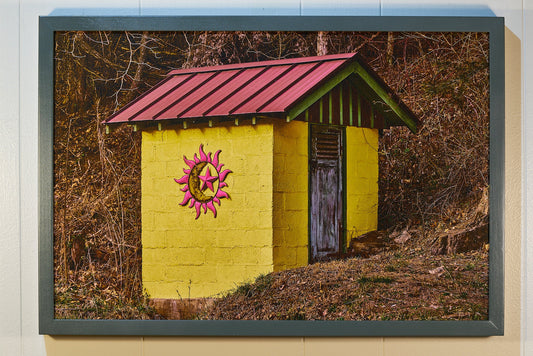 "Spring House" by Joe Rees- Framed Canvas Print