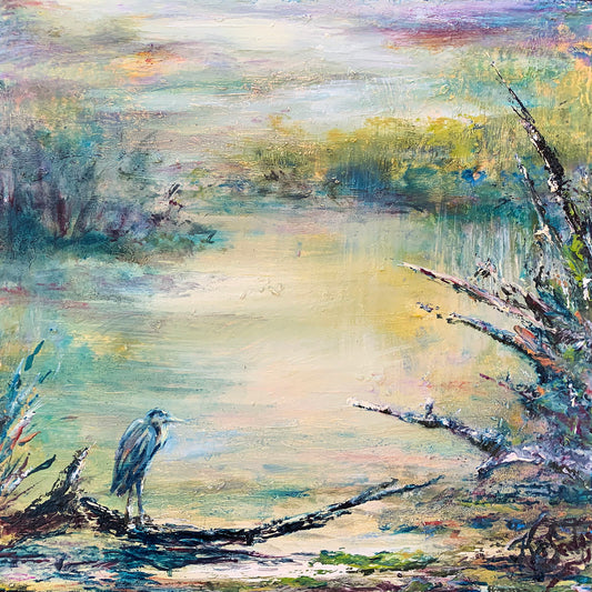 "Stillness" by J K (Karen) Phillips Sewell, Oil