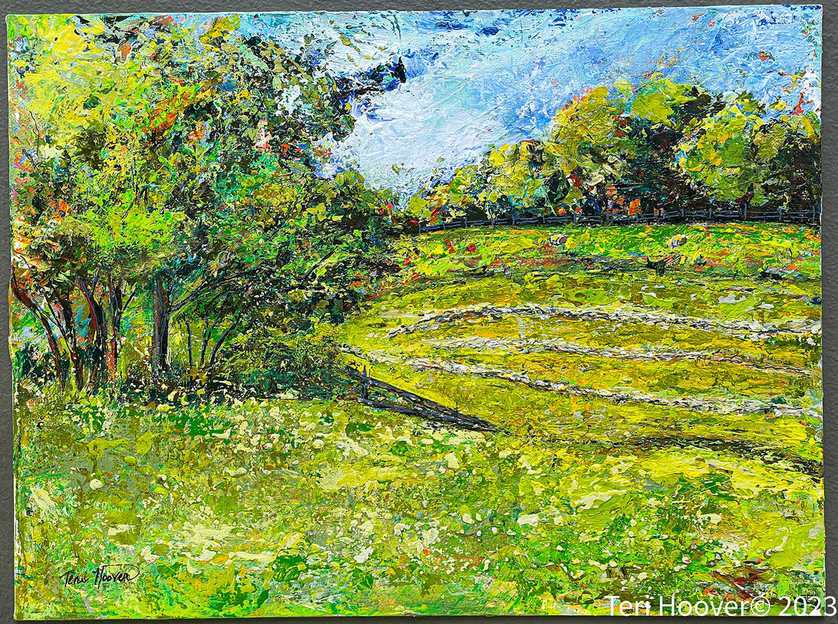 "Appalachian Meadow II" by Teri Hoover Oil Painting