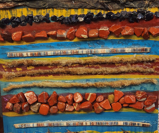 "Treasured Timeline"  by Pam Goff-Mixed Media