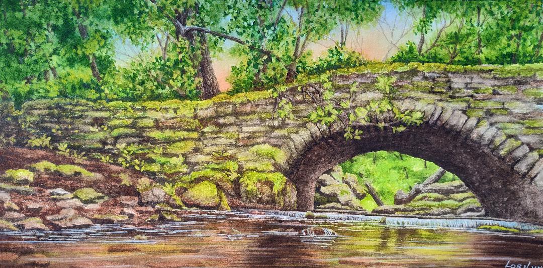 "Under the Bridge" by Lori Sutphin - Watercolor