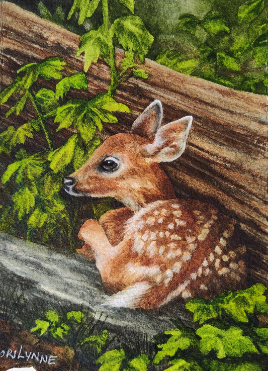 "Waiting for Mamma" by Lori Sutphin - Watercolor