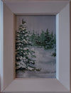 "Winter Evergreens" by Selena Doolittle McColley - Gouache