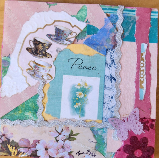 "Peace" by Pam Goff-Mixed Media
