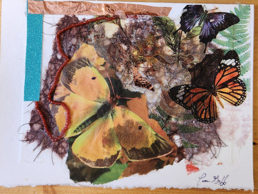 "Collage Cards" by Pam Goff-Mixed Media