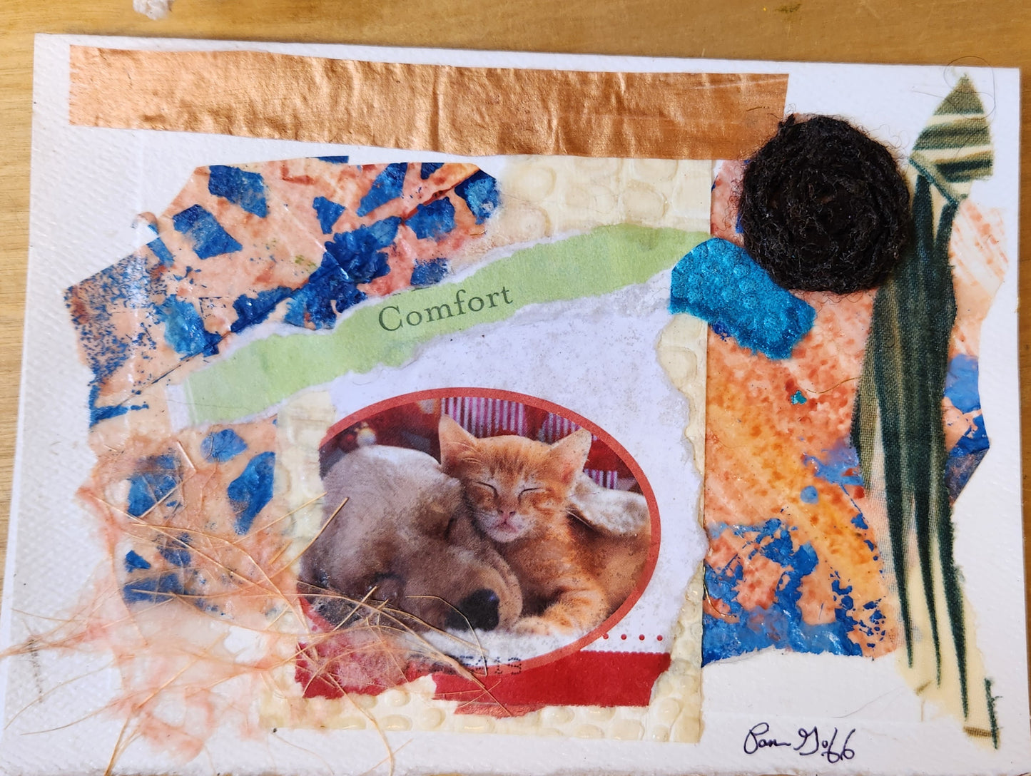 "Collage Cards" by Pam Goff-Mixed Media