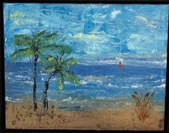 "Watching the Tide Roll In" by Linda Edlund - Acrylic