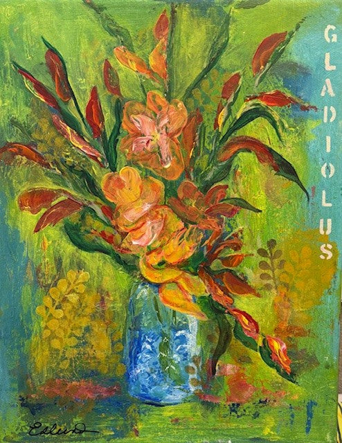 "Gladiolus" by Linda Edlund - Acrylic POS