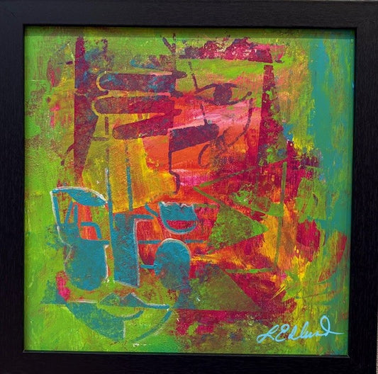 "Where's the Party?" acrylic by Linda Edlund POS