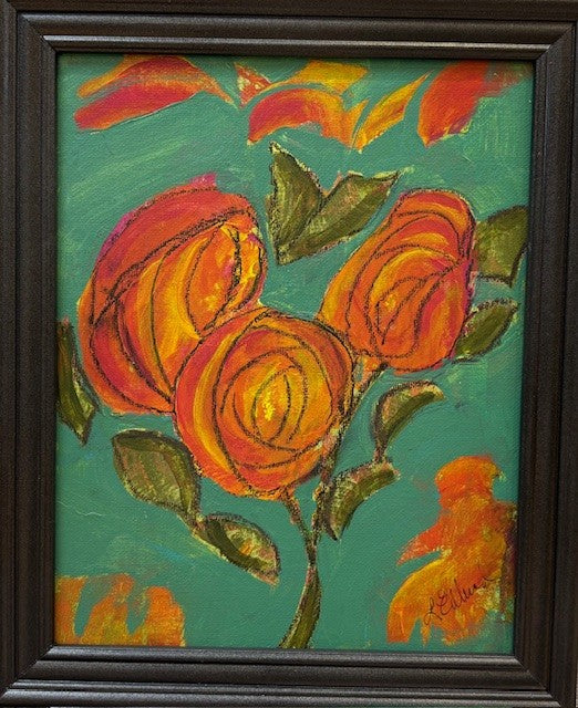 "Thrive" acrylic painting by Linda Edlund