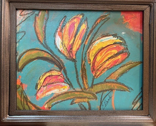 "Grow" acrylic painting by Linda Edlund