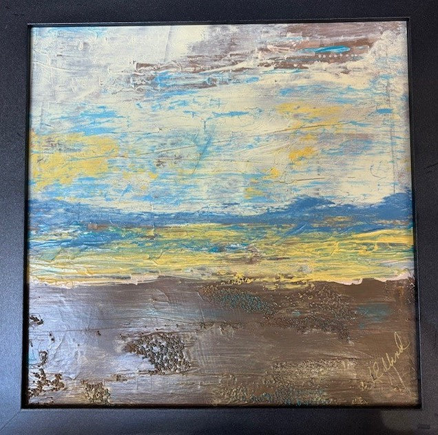 "A Whisper Draws Us Near" acrylic by Linda Edlund