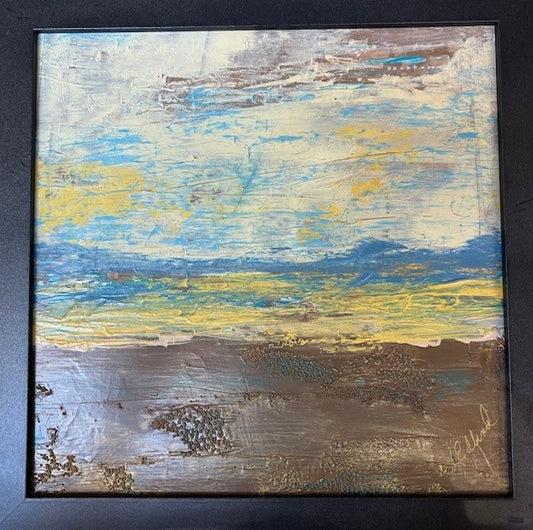 "A Whisper Draws Us Near" acrylic by Linda Edlund