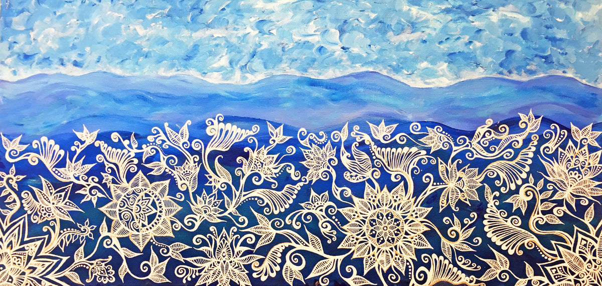 "Blooming in the Blue Ridge" by Bronwen Valentine - Reproduction