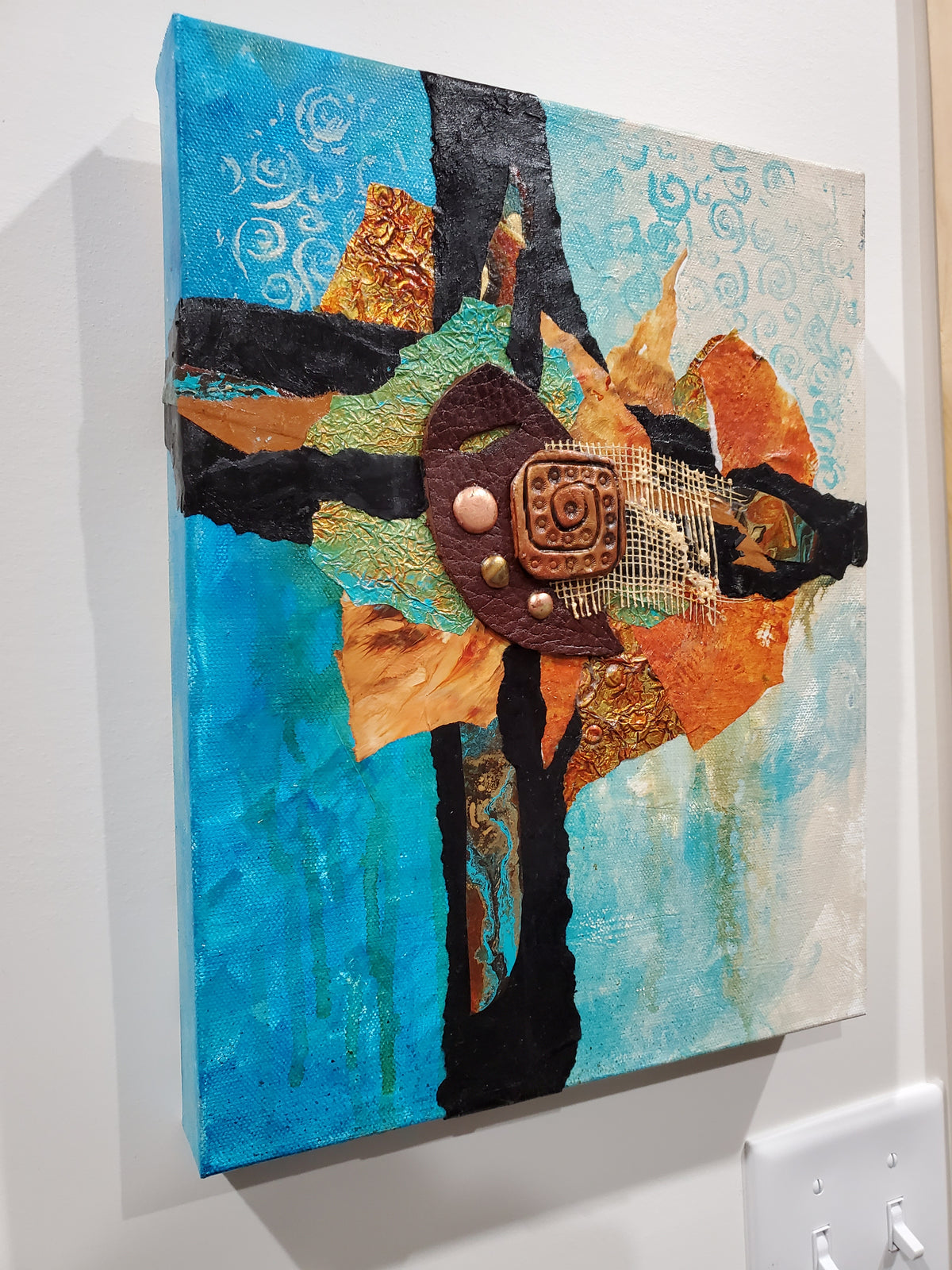 "Heart of Te Fiti" by Selena Doolittle McColley - Mixed Media Collage