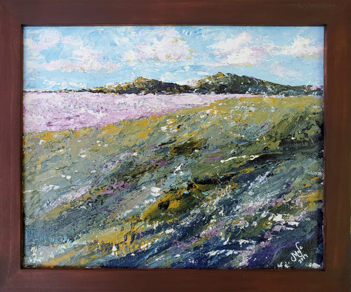 "Purple Field" by Selena McColley - Acrylic Painting