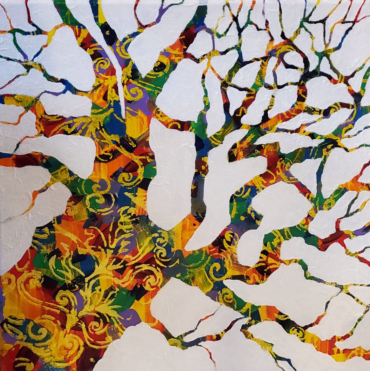 "Earth Day Tree" by Selena Doolittle McColley - Acrylic