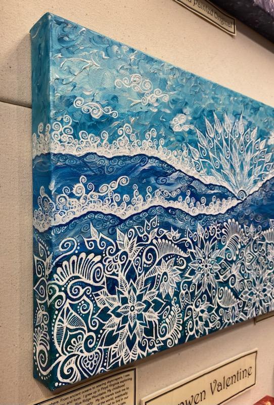 "Frosty Mountain Morning" by Bronwen Valentine - Acrylic