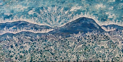 "Frosty Mountain Morning" by Bronwen Valentine - Acrylic