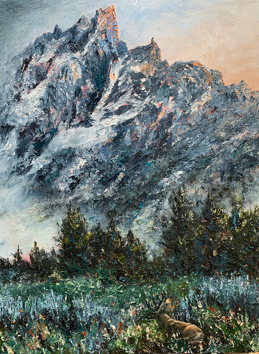 "An Evening Campsite Visitor" by J K (Karen) Phillips Sewell - Fine Art Reproduction