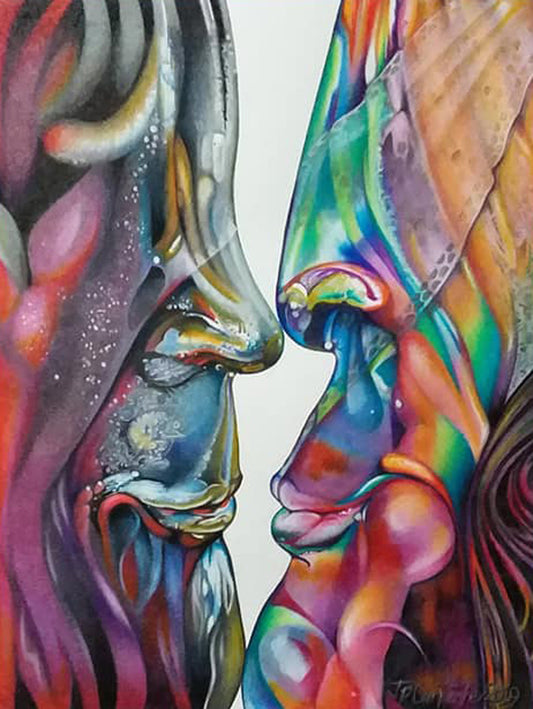 "BeLoved" by Jennifer Carpenter - colored pencil reproduction