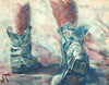 “Her Little Blue Boots” by Jenny Traynham - Reproduction